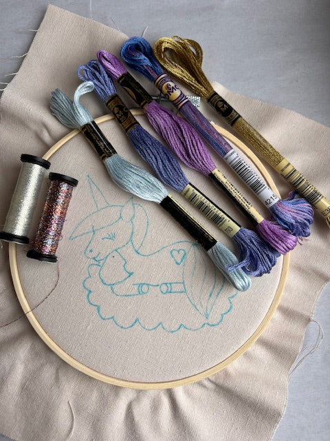 Magical Unicorn-DIY Embroidery Kit