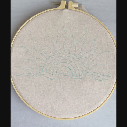 Sunshine Sampler DIY Embroidery Kit with Beading